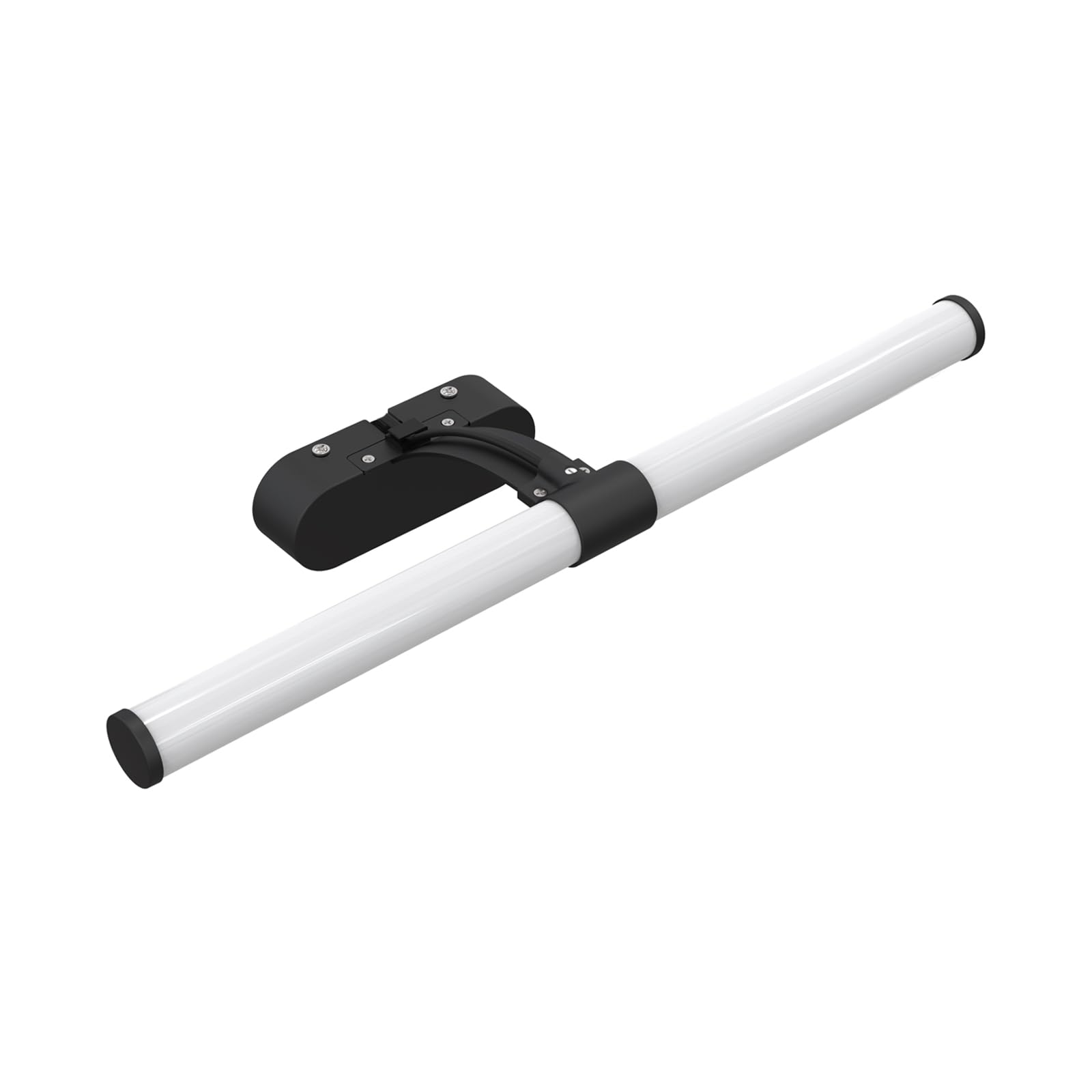 Homefire Lámpara de espejo LED para baño, negra 60 cm lámpara de pared baño 8W moderna impermeable IP44 4000K para sótano, cocina, armario cromado