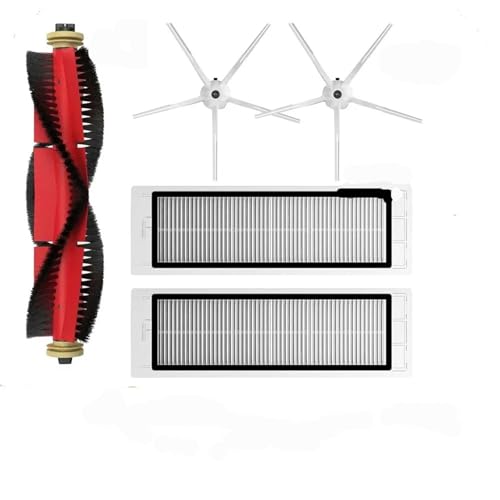 Xiaomi Roborock S5 S6 �V���[�Y HEPA �t�B���^�[ ���b�v �N���X �u���V �Z�b�g�ɑΉ�(Green)