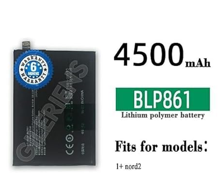 Image of Original BLP861 battrey for OnePlus Nord 2 5G Battery with 6 Month Warranty** (CC276)
