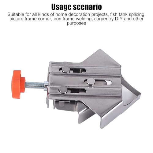 Collier de serrage d'angle à 90 degrés en acier pour alignement parfait