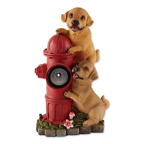Fire Hydrant And Puppies Solar Garden Light #TOP16