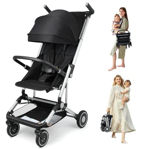 Travel Stroller for Airplane Ultra Compact Umbrella Stroller One-Handed Folding