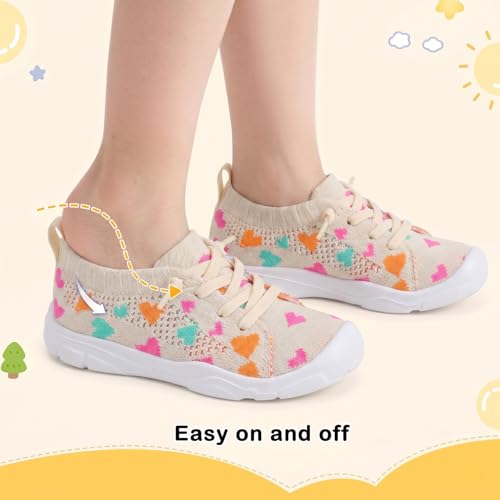 Image of LeIsfIt Toddler Shoes Boys Girls Wide Toe Box Breathable Slip-On Sneakers Kids Lightweight Barefoot Feel Shoes for Everyday Play