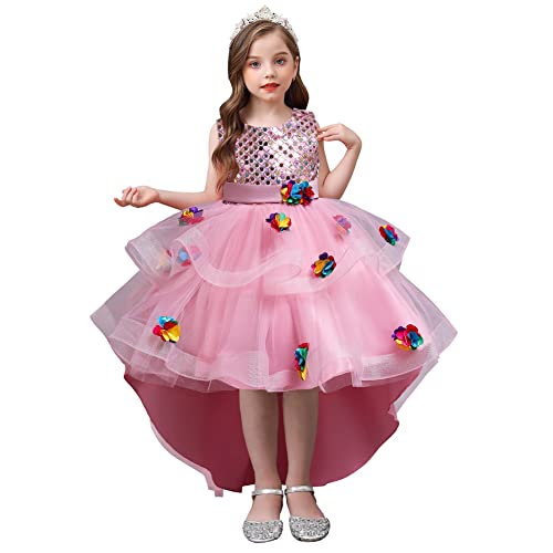 Robe de bal à fleurs pour fille de 9-10 ans qui ne gratte pas pour soirée