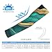 Meaudiwes Cooling Compression Arm Sleeves For Men Women UV Sun Protection Arm Sleeves Tattoo Cover Up Sleeve Teal Turquoise Green Gold Black Marble