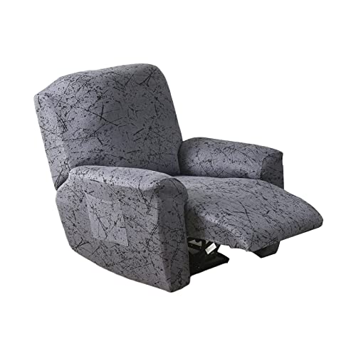 Image of Eco-Ancheng Recliner Slipcovers 4-Pieces Lazyboy Recliner Covers Recliner Couch Covers Recliner Chair Cover Non Slip Reclining Slipcovers with Storage Pockets Furniture Protector for Living Room
