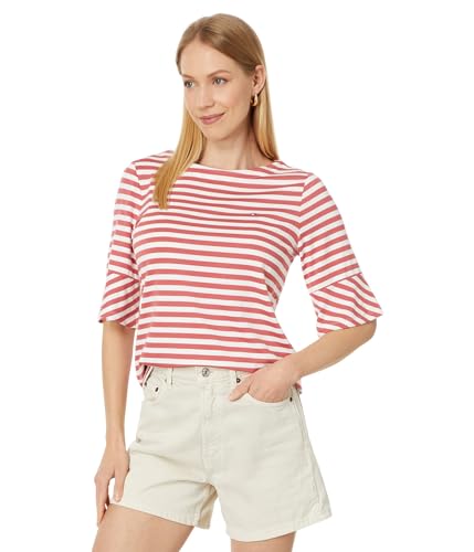 Haut rayé Tommy Hilfiger femme à manches évasées pour look chic