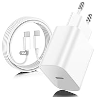 Caricatore USB C, USB-C a C da 2M, Caricabatterie Rapido Batterie di Per Apple iPhone 17/16/15/Plus/Air/Pro/Max, Per Galaxy S25/S24, Per iPad/Pro/Min, Tipo C Cavetto Ricarica Charger Adattatore