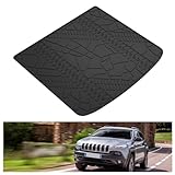 KIWI MASTER Cargo Trunk Mat for 2014-2023 Jeep Cherokee All Weather Rear Cargo Tray Liner Black