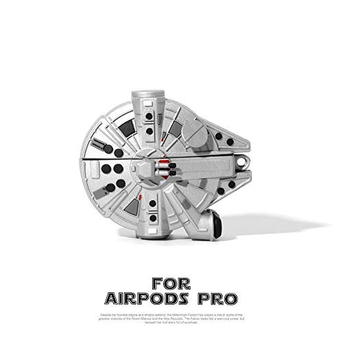 Varwaneo Earphone Case For Airpods Pro Case Spacecraft Millennium Falcon Headphone Case For Apple Air Pods 2 Earpods Protective Cover (For Airpods Pro) #TOP2