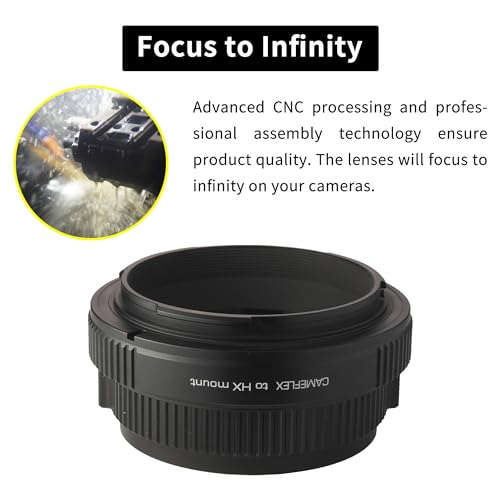 XPIMAGE Anillo Adaptador de Montura de Lente Compatible con Lente Kinoptik Cameflex para cámara Hasselblad X System XCD X1D X2D - imagen 4