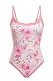 Narecte Sexy One Piece Bathing Suit for Women Tummy Control High Cut One Piece Swimsuit Womens Pink Floral L