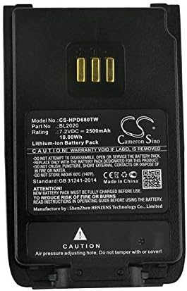 Cameron Sino Battery for Hytera PD402, PD412, PD500 UL913, PD502, PD502i-UL, PD560 UL913, PD562, PD562i-UL, PD600 UL913, PD602, PD602G, PD660 UL913, PD662, PD662G