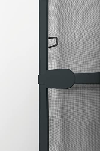 Schellenberg 70931 Fly Screen Balcony Door, Insect Protection Door Action 100 x 210 cm Divided, 14 mm Installation Depth, Anthracite - Image 2