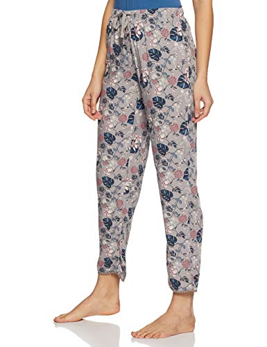 Image of Van Heusen Women's Printed Lounge Pants | Drawstrings & Side Pockets | Ultra Soft Fabric | Relaxed Fit | At home pyjamas | Everyday Comfort | Printed | Style 55306 | Available in Pack of 1 & 2