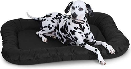 Knuffelwuff Hundebett Lucky In und Outdoor Hundekissen Hundesofa Hundekörbchen Hundekorb, Übergröße XXXL Schwarz