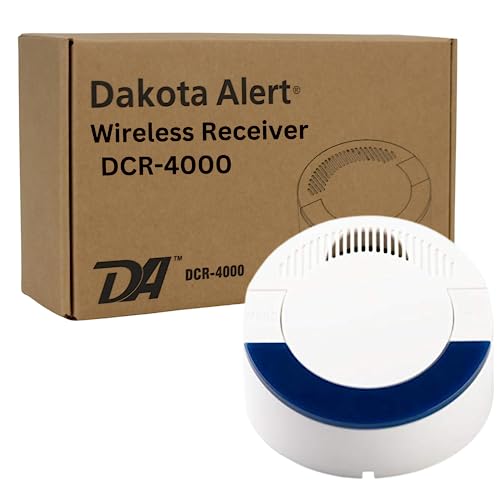 Dakota Alert Dcr-4000 Receptor Inalámbrico De Sistema De Alarma Para Transmisores Bbt-4000, Dcht-4000, Dcmt-4000, Dcpt-4000 Y Ut-4000 - Rango De Funcionamiento De Hasta 1 Milla Dakota Alert Dcr-4000 Receptor Inalámbrico De Sistema De Alarma Para Transmisores Bbt-4000, Dcht-4000, Dcmt-4000, Dcpt-4000 Y Ut-4000 - Rango De Funcionamiento De Hasta 1 Milla