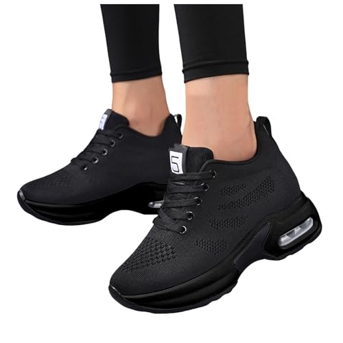 Chunky Sneakers for Women Fashion Platform Casual Running Shoes Comfortable Wedge Walking Sport Arch Support Sneakers Outdoor Mesh Breathable Lightweight Air Cushion Orthotic Shoes4