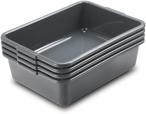Commercial Bus Tubs Box/Tote Box, 13L Plastic Restaurant Tub, Was...