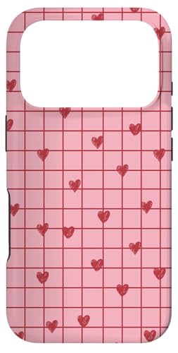 Pink Gingham Pattern with Stars Cute Preppy Design �X�}�z�P�[�X iPhone 17 Pro �p