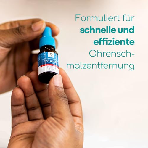 Medi Grade Natriumbicarbonat Ohrentropfen - Ohrenschmalz Entferner mit Pipette - Ohrreiniger – Ohrentropfen gegen Ohrenschmalz - Ohren Reinigung für die Heimanwendung