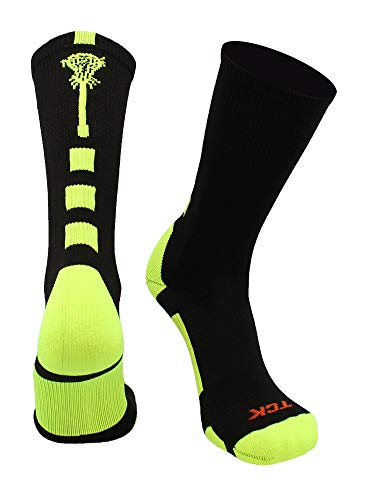 Image of TCK Lacrosse Socks Midline Lacrosse Stick Logo Crew Socks Men Boys Girls Women