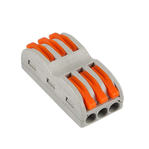 10 x SPL-3 elektrische Verkabelungsklemmen, Schnellverbinder für Lampen und Taschenlampen.