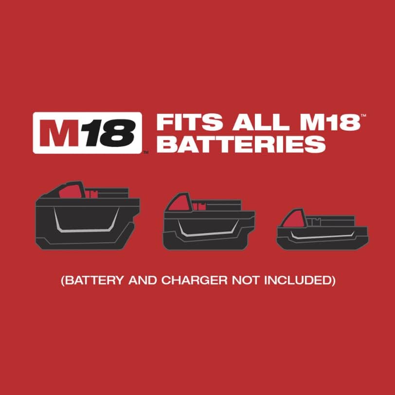 Miniatura 4 de Milwaukee M18 - Taladro eléctrico compacto inalámbrico de iones de litio, solo herramienta, mandril sin llave de 12 pulgada, par de torsión de 500