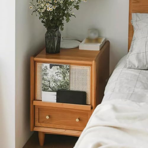 Table de chevet étroite multicolore en bois véritable pour petits espaces - 3