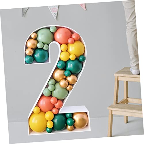 Support à ballons en forme de chiffre Homoyoyo avec kit de table stable