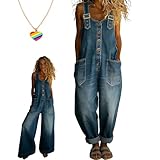 【Ajustement réglable, conçu spécialement for vous】 Les bretelles robustes de la combinaison en jean vintage sont faciles à régler, vous permettant de personnaliser l'ajustement de la combinaison sur votre corps. Vous pouvez le porter légèrement ample for un look décontracté ou raccourci for une silhouette plus élégante. Cette flexibilité rend votre style parfait