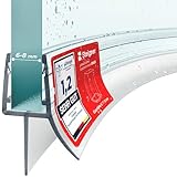 STEIGNER Duschtürdichtung gebogen UK03 50 cm (1 Stk.) Transparent - Duschdichtung für Runddusche oder Duschkabine Viertelkreis mit Duschtür 6-8 mm - Perfekte Passform, Wasserdicht, Flexibles Material