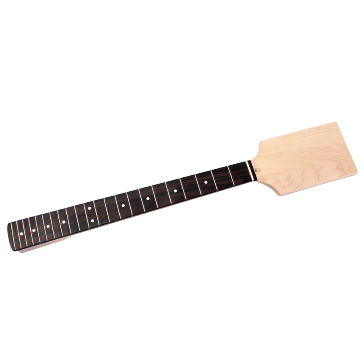 ibasenice Maple Neck Guitar Replacement 22 Frets Paddle Headstock for Square Head Rosewood Guitar