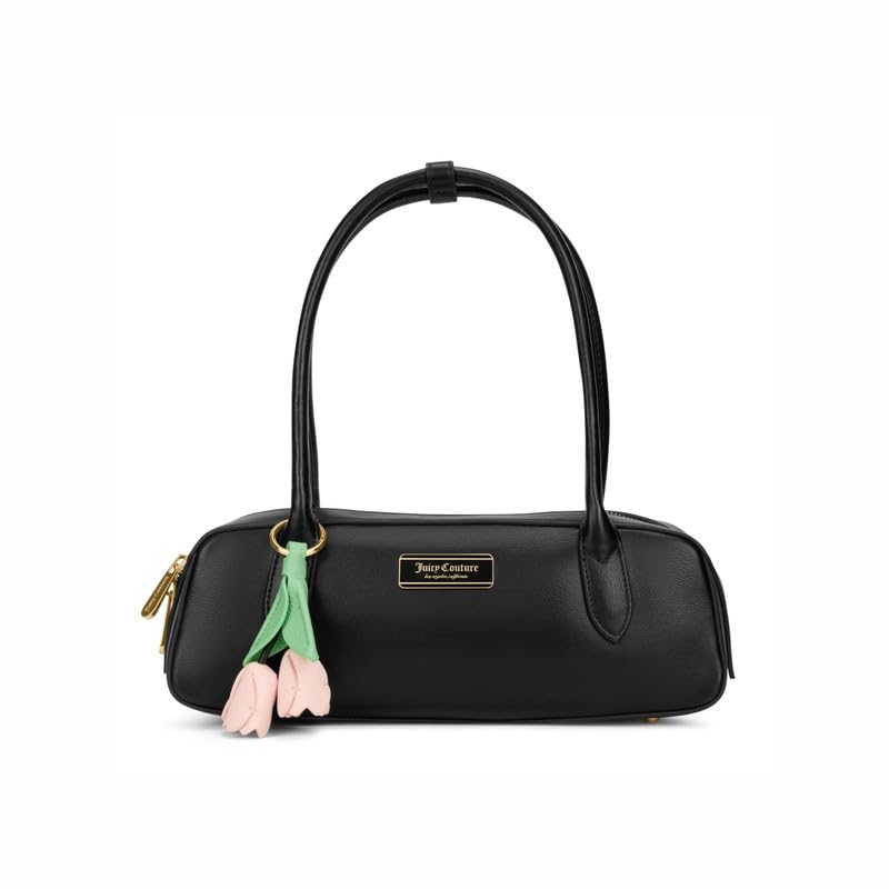 juicy couture Women's Handbag Lineage Bloom | Small Shoulder Bag with Detachable Flower Charm & Signature Enamel Branding-picture-13