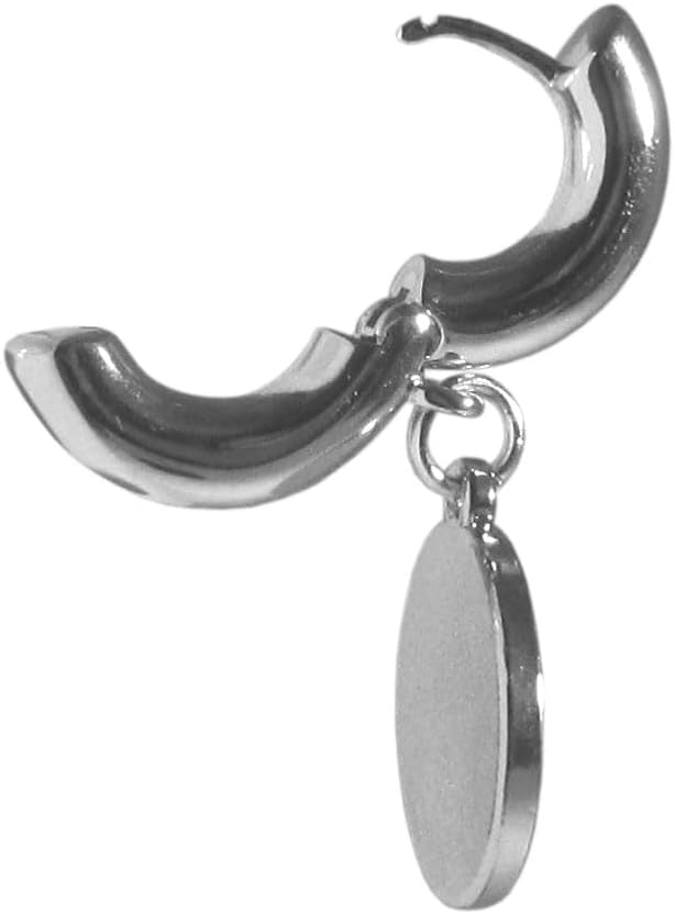 Siskiyou Sports NFL San Francisco 49ers Huggie Hoop Earrings, Team Colors, One Size - Image 3