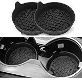 EINESIN Car Cup Holder Coaster, Car Coasters for Cup Holders, Universal Removable Vehicle Cup Holder Coasters for Most Cars, Waterproof Non-Slip Sift-Proof Spill Holder Car Interior Accessories