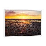 artboxONE Poster mit weißem Rahmen 18x13 cm Natur Sunset 
