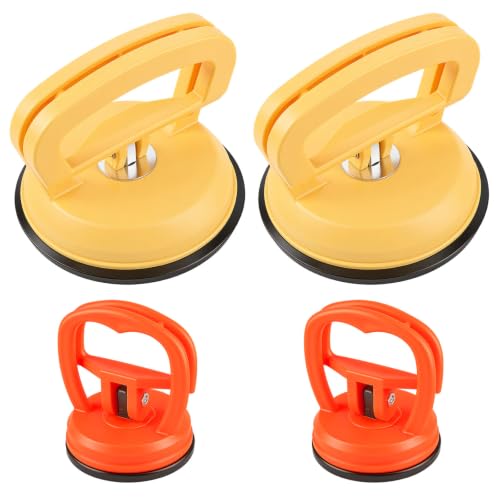Image of Dent Puller,Powerful Car Dent Puller,Powerful Suction Dent Removal Kit for Cars,with Mini and Big,Dent Remover Tool for Car Dent Repair (2 Yellow + 2 Orange)