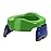 Kalencom Potette Plus 2-in-1 Travel Potty and Trainer Seat - Dual-Purpose Potty Training Toilet Seat - Portable Potty for Toddler Travel - With Durable, Lock-In Legs and Splash Guard - Green