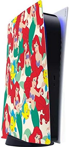 Skinit Decal Gaming Skin Compatible with PS5 Digital Edition Console - Officially Licensed Disney Princess Ariel Sketch Art Design