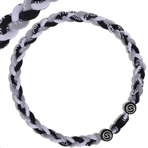 HOOCAS Premium Baseball Necklaces w/Fashion Three Color Rope Braided Tornado, A Sporty Gift Idea, Great Gift Giving for Sports Fans, Baseball Players, Parties, Gameday, Birthday