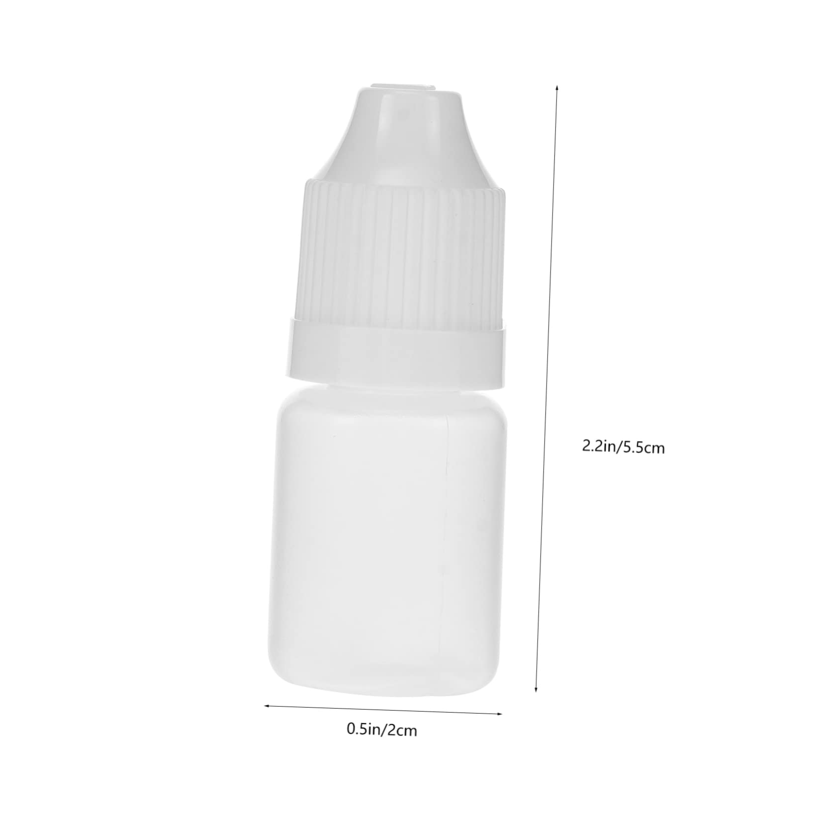 HOMOCONO Bottle Empty 20pcs 5ml Squeezable Plastic Bottles Eyedrop Bottle Dispenser Liquid Dropper Bottles for Care Travel