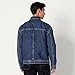 Amazon Essentials Men's Rigid Denim Relaxed-Fit Utility Jacket with Pockets, Tinted Medium Blue, Large
