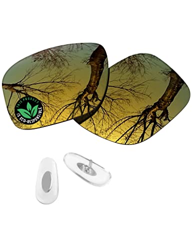 Image of Raydi Polycarbonate Replacement Lenses & Nosepads for RayBan Chromance RB4264 58mm Square Sunglasses