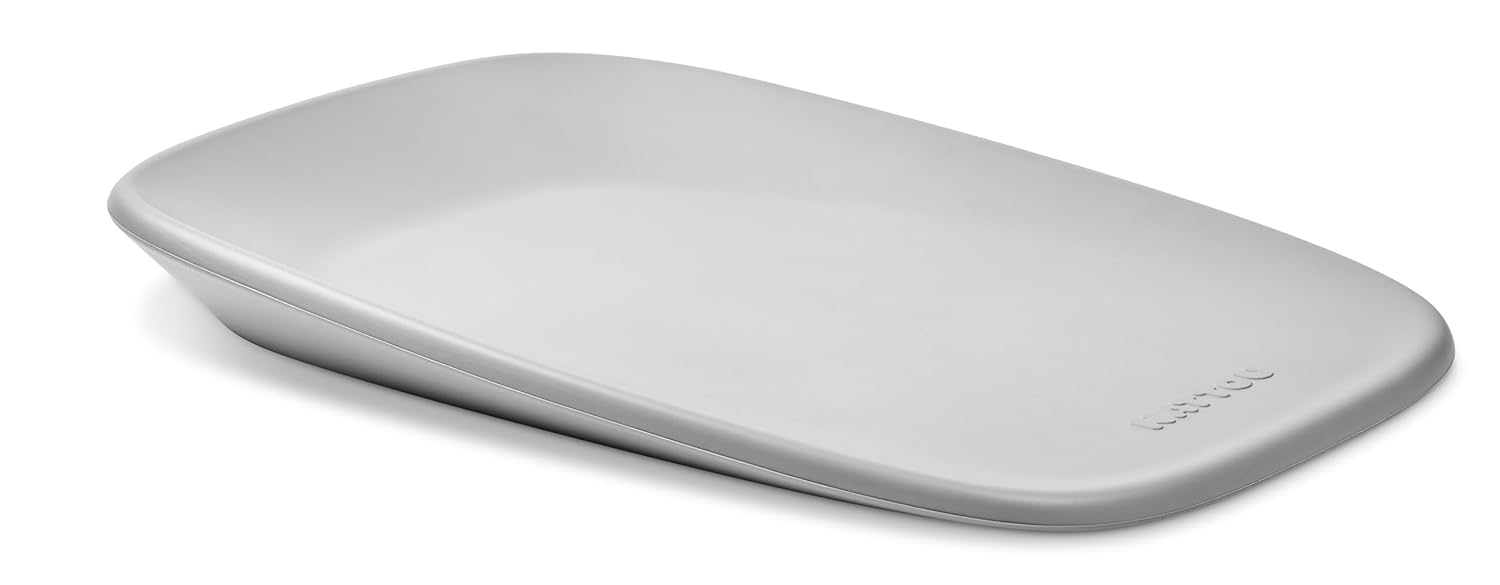 Nattou Wickelmatte aus weichem Schaumstoff, Abwaschbare Wickelauflage, Ca. 50 x 70 cm, Grau