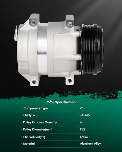 Image of SCITOO AC Compressor for Chevrolet for Epica 2.5L 2004-2006 2009 | Fast Cooling, Ultra Low Noise (≤72 dB)Air Conditioner Compressor with Clutch, Easy Installation, 9520086Z20
