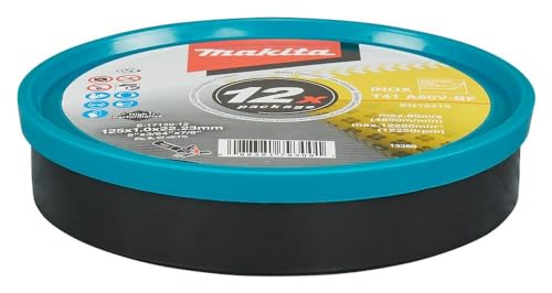 Makita E-17120-12 Lot de 12 disques à tronçonner droits 125 mm