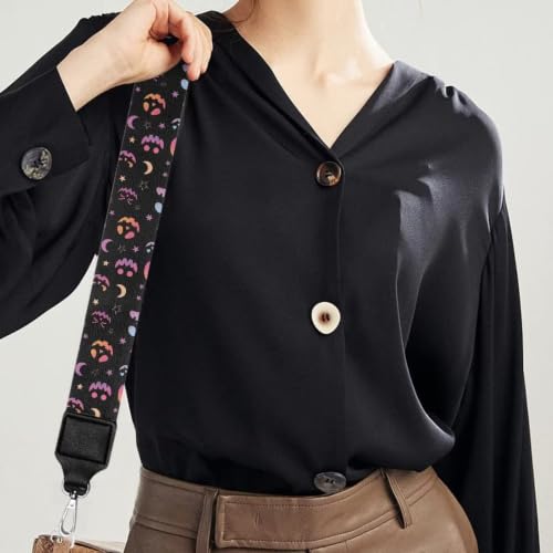 Image of Adjustable Purse Strap Replacement, Wide Shoulder Canvas Bag Strap, Crossbody Handbag Strap