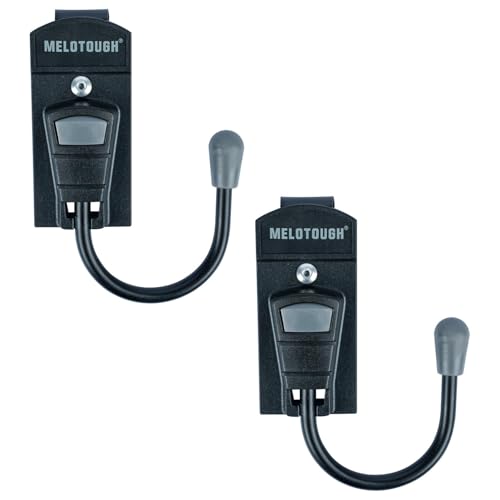 MELOTOUGH Gancho para cinturón de herramientas, funda de herramientas, gancho inalámbrico con clip de metal para cinturón de trabajo (gris, 2 piezas)