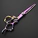 Professional 6.0 Inch Rainbow color Dragon Handle 440C Salon Hair Cutting Shear Thinning scissors, Perfect for Barber Stylist and Home Use(Cutting scissors)